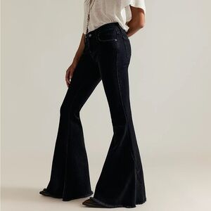 We The Free Black Emre Low-Rise Flare Jeans